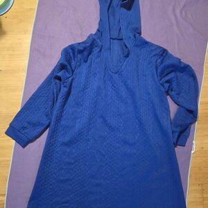 SHEIN Blue Long Sleeve Dress